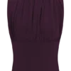 Erina Slinky Open Back Top – Aubergine