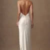 Esther Iridescent Satin Cowl Maxi Dress – Ivory Esther Iridescent Satin Cowl Maxi Dress – Ivory