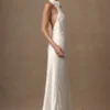 Esther Iridescent Satin Cowl Maxi Dress – Ivory Esther Iridescent Satin Cowl Maxi Dress – Ivory
