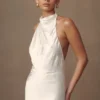 Esther Iridescent Satin Cowl Maxi Dress – Ivory Esther Iridescent Satin Cowl Maxi Dress – Ivory
