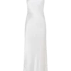 Esther Iridescent Satin Cowl Maxi Dress – Ivory Esther Iridescent Satin Cowl Maxi Dress – Ivory