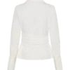 Eugenia Wrap Cotton Shirt – White Eugenia Wrap Cotton Shirt – White