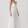 Fiona Linen Halter Maxi Dress – White Fiona Linen Halter Maxi Dress – White