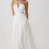 Fiona Linen Halter Maxi Dress – White Fiona Linen Halter Maxi Dress – White