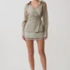 Frankie Organza Cross Over Shirt – Smoke Frankie Organza Cross Over Shirt – Smoke