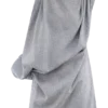 Gabriella Draped Mini Dress – Charcoal Blue Marle