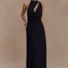 Galia Cowl Neck Maxi Dress – Black Galia Cowl Neck Maxi Dress – Black