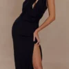 Galia Cowl Neck Maxi Dress – Black Galia Cowl Neck Maxi Dress – Black