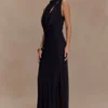 Galia Cowl Neck Maxi Dress – Black Galia Cowl Neck Maxi Dress – Black