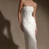 Gemma Strapless Embellished Maxi Dress – Ivory Gemma Strapless Embellished Maxi Dress – Ivory