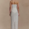 Gemma Strapless Embellished Maxi Dress – Ivory Gemma Strapless Embellished Maxi Dress – Ivory