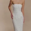 Gemma Strapless Embellished Maxi Dress – Ivory Gemma Strapless Embellished Maxi Dress – Ivory