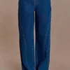 Georgette Mid Rise Paneled Denim Jeans – Dark Blue Georgette Mid Rise Paneled Denim Jeans – Dark Blue