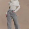 Mazie Asymetrical Cashmere Blend Long Sleeve Knit Top – Ivory Mazie Asymetrical Cashmere Blend Long Sleeve Knit Top – Ivory