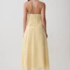 Georgia Panelled Halter Sleeveless Top – Butter Georgia Panelled Halter Sleeveless Top – Butter