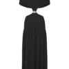 Georgina Chiffon Midi Dress – Black