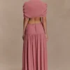 Georgina Chiffon Midi Dress – Burnt Rose Georgina Chiffon Midi Dress – Burnt Rose