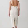 Gia Bandage Knit Midi Dress – Ivory