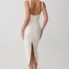 Gia Bandage Knit Midi Dress – Ivory