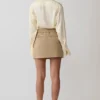 Marielle Double Belt Mini Skirt – Taupe Marielle Double Belt Mini Skirt – Taupe