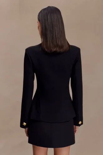 Christel Suiting Fitted Blazer – Black Christel Suiting Fitted Blazer – Black
