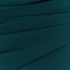 Giulia Chiffon Draped Mini Dress – Dark Emerald