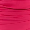 Giulia Chiffon Draped Mini Dress – Raspberry