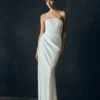Grace Strapless Draped Waist Maxi Dress – Ivory Grace Strapless Draped Waist Maxi Dress – Ivory
