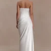 Grace Strapless Draped Waist Maxi Dress – Ivory Grace Strapless Draped Waist Maxi Dress – Ivory