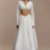Greta Gathered Maxi Skirt – White Greta Gathered Maxi Skirt – White