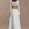 Greta Gathered Maxi Skirt – White Greta Gathered Maxi Skirt – White
