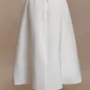 Greta Gathered Maxi Skirt – White Greta Gathered Maxi Skirt – White