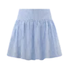 Gretel Hem Mini Skirt – Blue Pinstripe