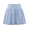 Gretel Hem Mini Skirt – Blue Pinstripe