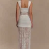 Guinevere Lace And Mesh Top – Ivory