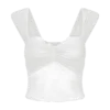 Guinevere Lace And Mesh Top – Ivory