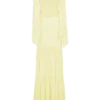 Haille Knit Chiffon Maxi Dress – Lemon