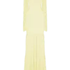 Haille Knit Chiffon Maxi Dress – Lemon