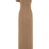 Hanh One Shoulder Mesh Maxi Dress – Tan Hanh One Shoulder Mesh Maxi Dress – Tan