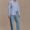 Hansen Oversized Shirt – Blue Pinstripe Hansen Oversized Shirt – Blue Pinstripe