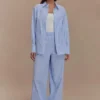 Hansen Oversized Shirt – Blue Pinstripe Hansen Oversized Shirt – Blue Pinstripe