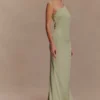 Harper One Shoulder Gown – Sage Harper One Shoulder Gown – Sage