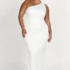 Harper One Shoulder Gown – White Harper One Shoulder Gown – White