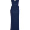 Harriet Halter Neck Diamante Maxi Dress – Navy