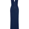 Harriet Halter Neck Diamante Maxi Dress – Navy