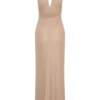 Harriet Halter Neck Diamante Maxi Dress – Sandy Gold Harriet Halter Neck Diamante Maxi Dress – Sandy Gold