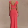 Haven Slinky Twist Midi Skirt – Coral Haven Slinky Twist Midi Skirt – Coral