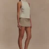 Hayes Faux Suede Belted Mini Skirt – Sand Hayes Faux Suede Belted Mini Skirt – Sand