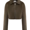 Hayes Faux Suede Collared Jacket – Chocolate Hayes Faux Suede Collared Jacket – Chocolate