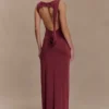 Henley Slinky Drape Maxi Dress – Wine Henley Slinky Drape Maxi Dress – Wine